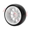 4 Pcs RC Drift Tire Wheels Rubber Plastic Hard Tires for Car Accessories 12mm Hex Black