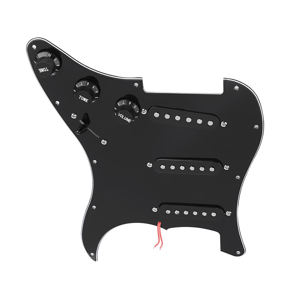 1 Set DIY Electric Guitar Kits Pickguard Back Cover Bridge System for ST Style Guitars