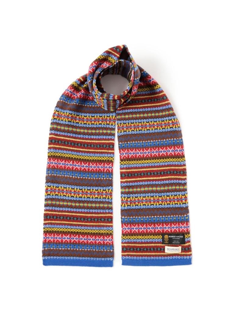 Beams Boy Scarf/Scarf [Special Order] Robert Mackie Fair Isle Scarf Women's Multi One Size