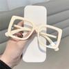 1/2/4PCS Anti Blue Light Blocking Glasses Oversized Square Frame Computer Eyeglasses Clear Lens Optical Glasses for Women/Men