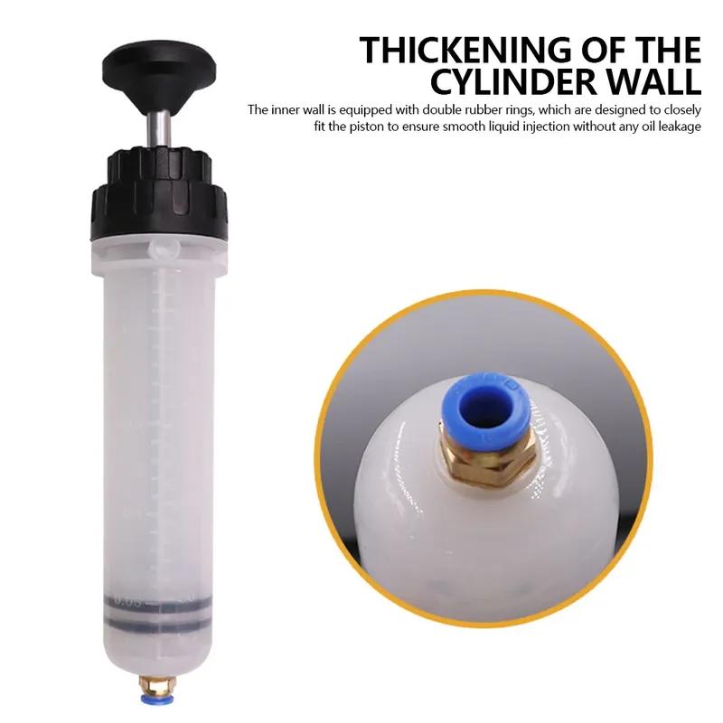 Extractor de Lichid Ulei Auto 200/500ml Seringă Manuală pentru Schimb Ulei Auto cu Furtun Pompa Manuală de Aspirație și Umplere Combustibil Evacuator Ulei