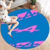 Alpine F1 Round Area Rug,Carpet Rug for Living Room Bedroom Sofa Playroom Decor,Non-slip Floor Mat
