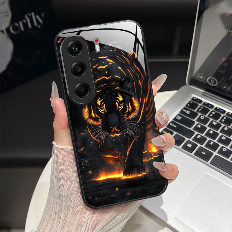 

Чехол для телефона Tecno Camon 40 Pro Модный фэнтезийный дизайн Высококачественное закаленное стекло Жесткая задняя крышка Для Camon40 Pro 4G 5G Бампер Camon 40 Pro(5G) CM7
