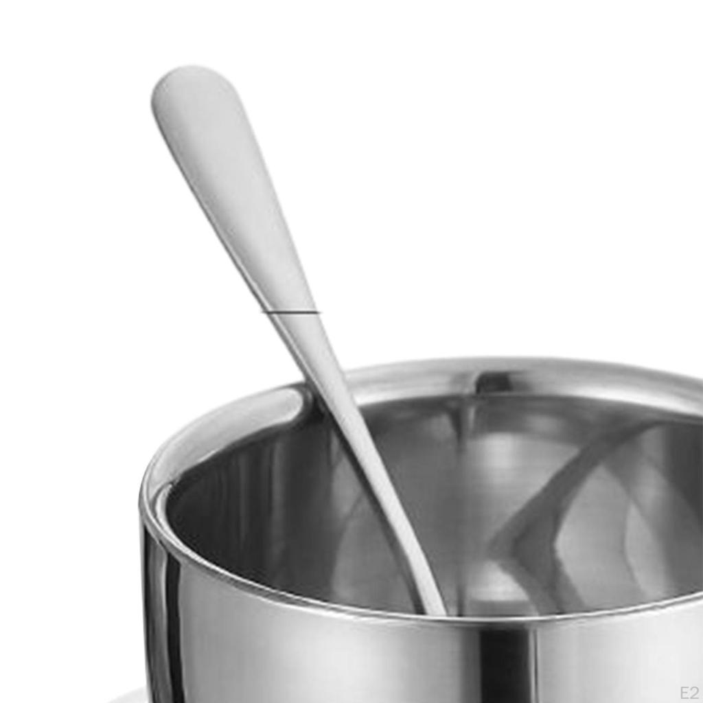 Cappuccino à double paroi incassable avec soucoupe et cuillère à café