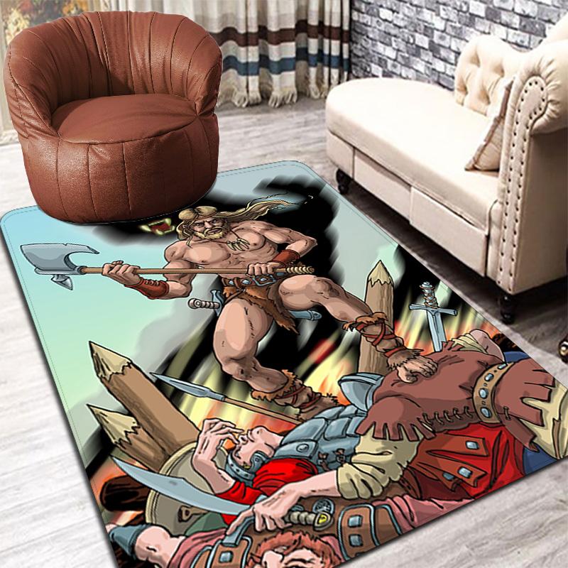 Grognak the Barbarian Rug Floor Mat for Living Room or Bedroom Soft and Comfortable Carpet a Gift for Birthday and Holiday.SFF0917275