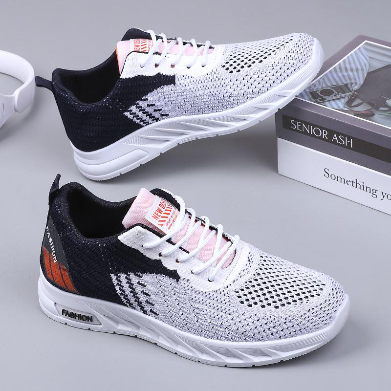 Men's shoes new autumn breathable fly-woven mesh mesh shoes casual versatile youth running sports shoes
