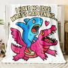 Italian Brainrot AI Generated Animals Plush Thin Blanket Kids Adult Flannel Throw Blanket for Outdoor Super Soft Bedspread Gift