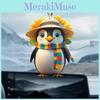 Scarf Hat Cute Penguin Cartoon Pattern Pendant Car Decoration Accessories