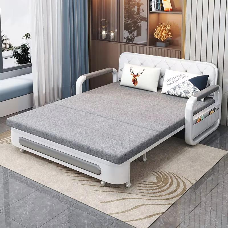 Hot Selling Modern Fabric Sofa Bed Set Family Living Room Multifunctional Folding Sofa Bed