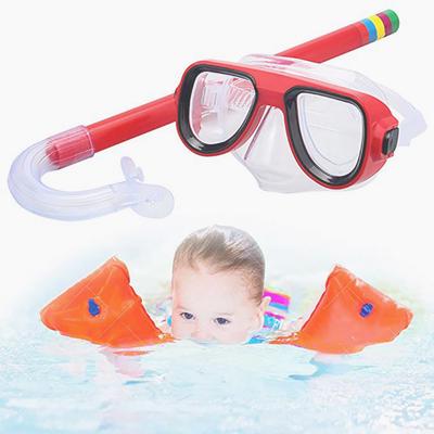 Diving Goggle Mask For Kid Breathing Tube Shockproof Anti-fog Durable Underwater Swimming Glasses Band Snorkeling Accessories