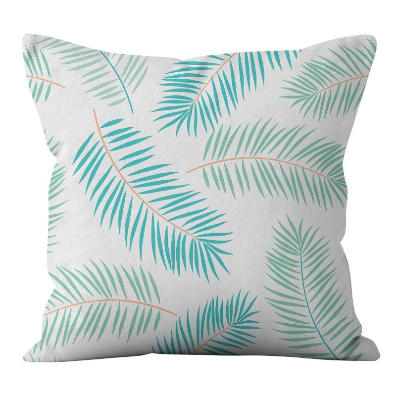 New American Patterned Geometric Linen Pillowcase Home Sofa Pillowcase