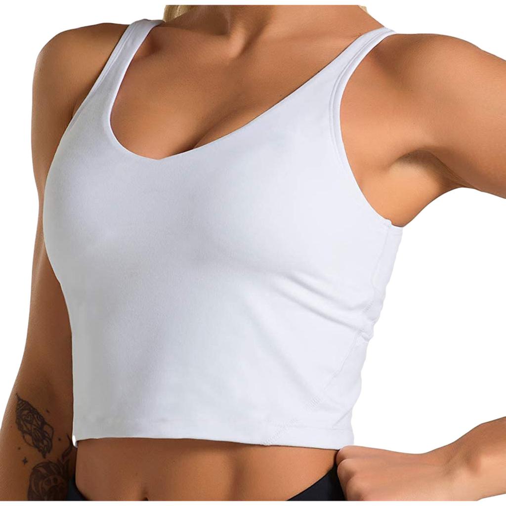 Fashion Women Sleeveless Solid Color Casual Vest Ladies Movement Short Tank Tops