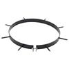 Lawn Aerator Clamp with Spikes 5 pcs Black Ø 320 mm Iron