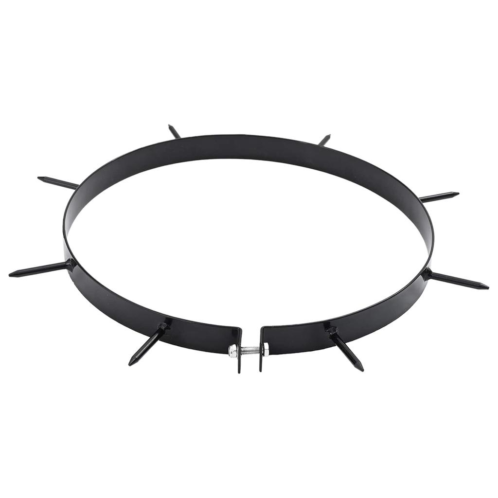 Lawn Aerator Clamp with Spikes 5 pcs Black Ø 320 mm Iron