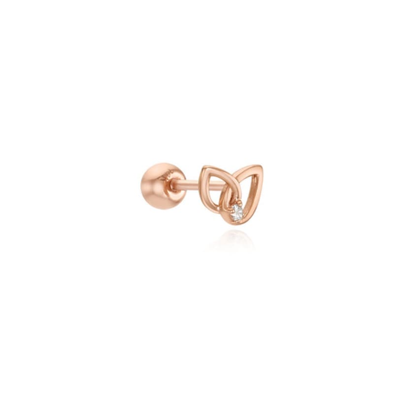 

Tirr Lirr 14K Pink Gold Love Fly Piercing TEJK4P00078M(PC)-4 single type
