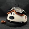 Helmet, Creative Head Dog Internet Celebrity Electric Car Women Summer Men Universal Retro Couple Half Helmet Speed Huageng