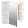 LED Mirror Cabinet White 70 x 16.5 x 60 cm