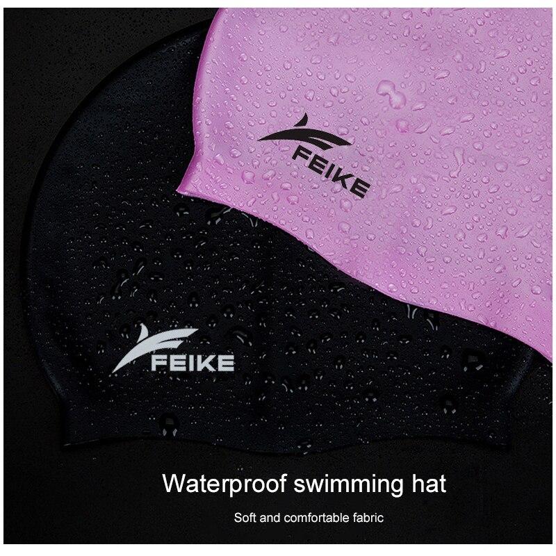 Czepek silikonowy Kobiety Mężczyźni Wodoodporna, wysoka elastyczność Kapelusz do basenu z długimi włosami Sport Basen do nurkowania Kapelusz dla dorosłych Nastolatki