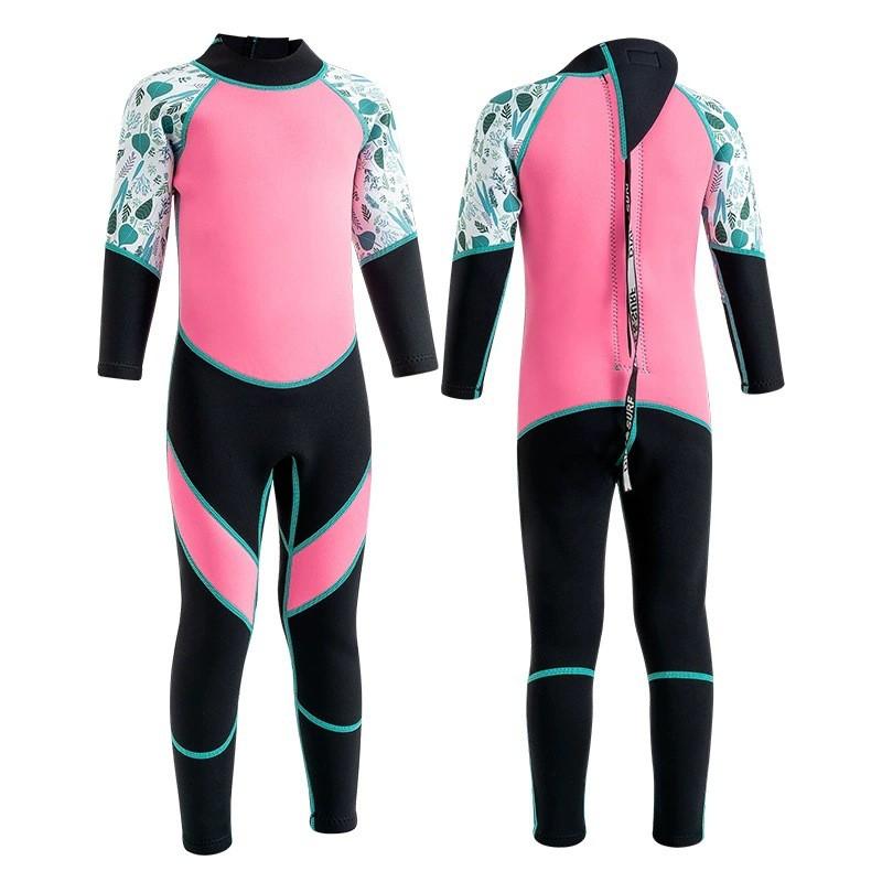 Kids Thermal Wetsuit Diving Surfing Swimming Winter Cold Water Protection Unisex Long Sleeve Full Body Suit