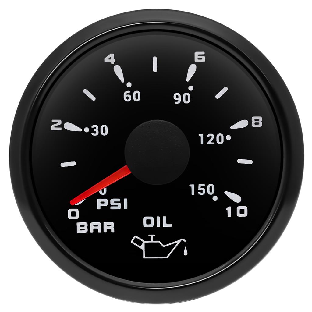 7 Colors Backlight 52MM Water Temperature Gauge Fuel/Water Level Gauge Oil Press Gauge Volt Meter For Marine Boat Car Truck