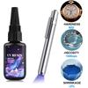 25g Adhesive Quick Drying Transparent High Hardness Epoxy Resin UV Glue Ultraviolet Curing Epoxy Crystal Glue UV Lamp Accessorie
