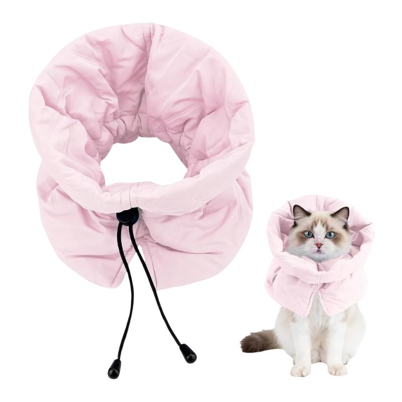 Comfortable Pet Collar Felines After Spays Operations Flexible Size Stop Scratching and Protects Wounds Effectively