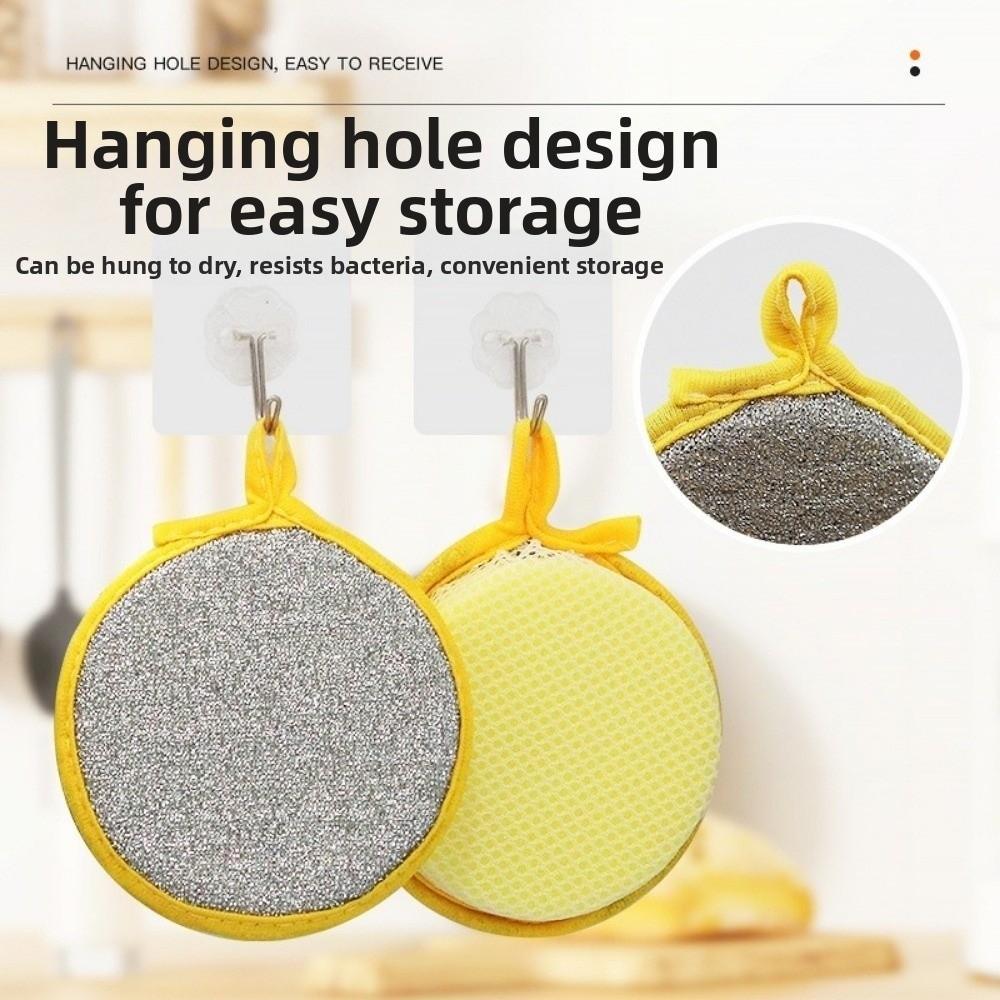 10PCS Double Side Kitchen Cleaning Sponges Reusable Dish Wash Sponges  Pot Cleaning