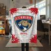 Florida Panthers Print Flannel Blanket High Quality Warm Comfortable Cover for All Seasons Perfect for Gifts Home Decor