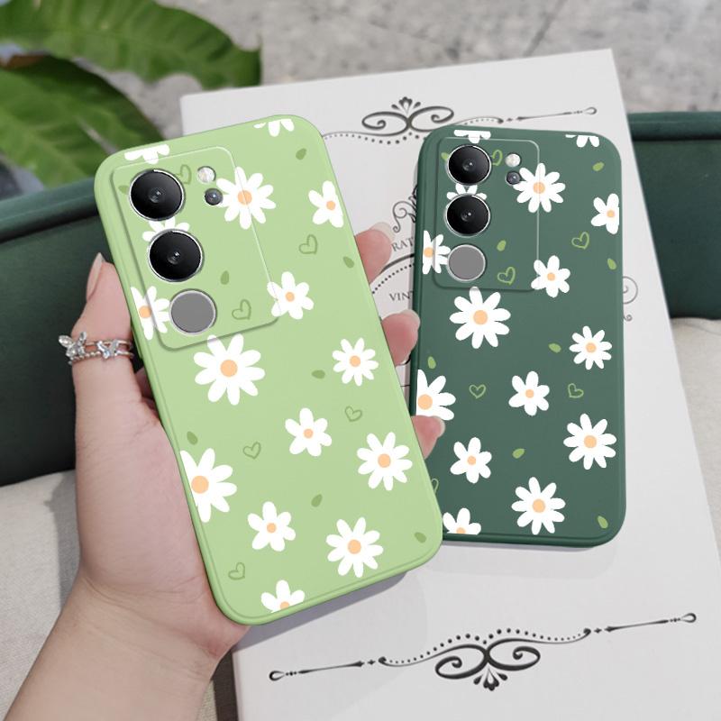 Tender Daisy Phone Case For VIVO V40 V30 V29 V29E V27 V27E V25 V25E V23 V23E V21 V20 Y20 Y12 Y21 Y22 Y50 Y35 Y76 Y36 Pro 4G 5G