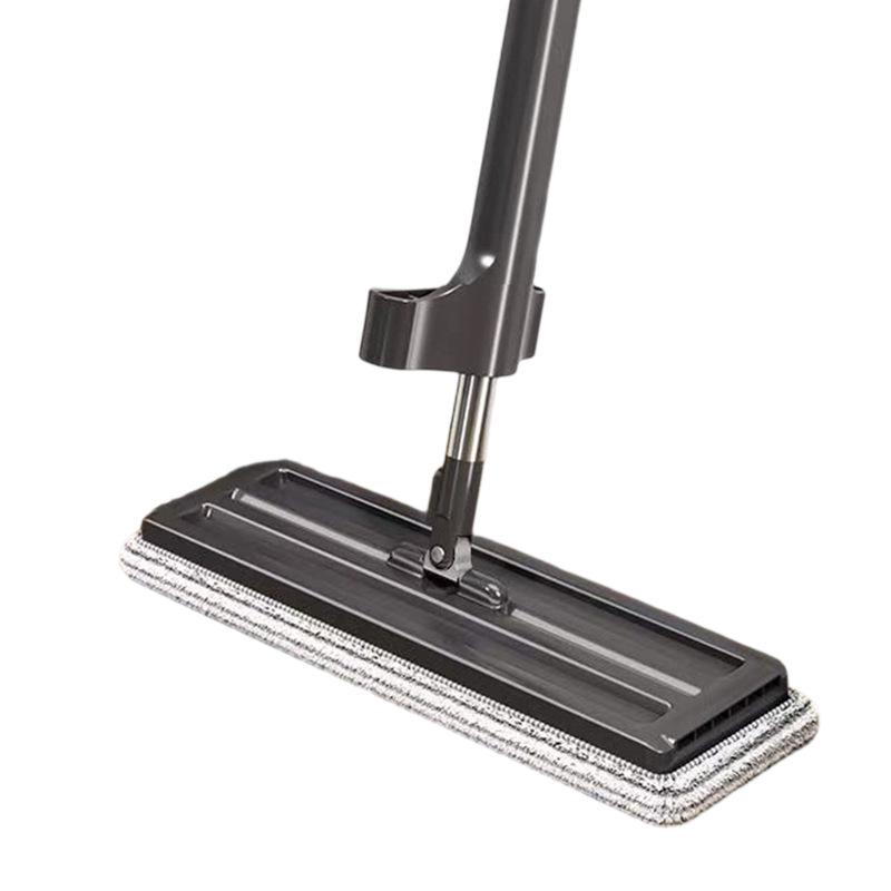 Hands-Free Dual-Use Flat Mop: Large Panel for Dry & Wet Cleaning, Household One-Wipe Clean