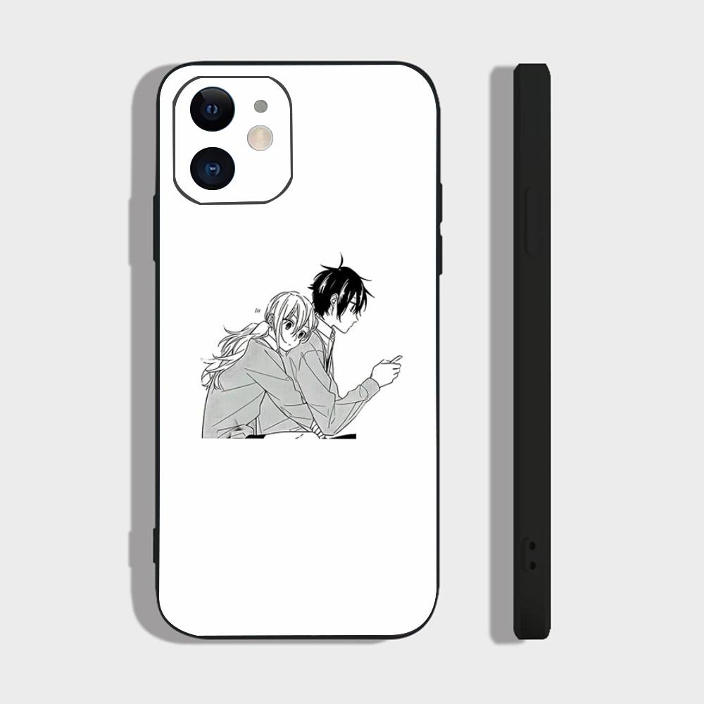 Japanese Classic Anime H-Horimiya Vintage Phone Case For IPhone 17 Air 16 15 14 13 Pro Max 11 12 Black Silicone Cover
