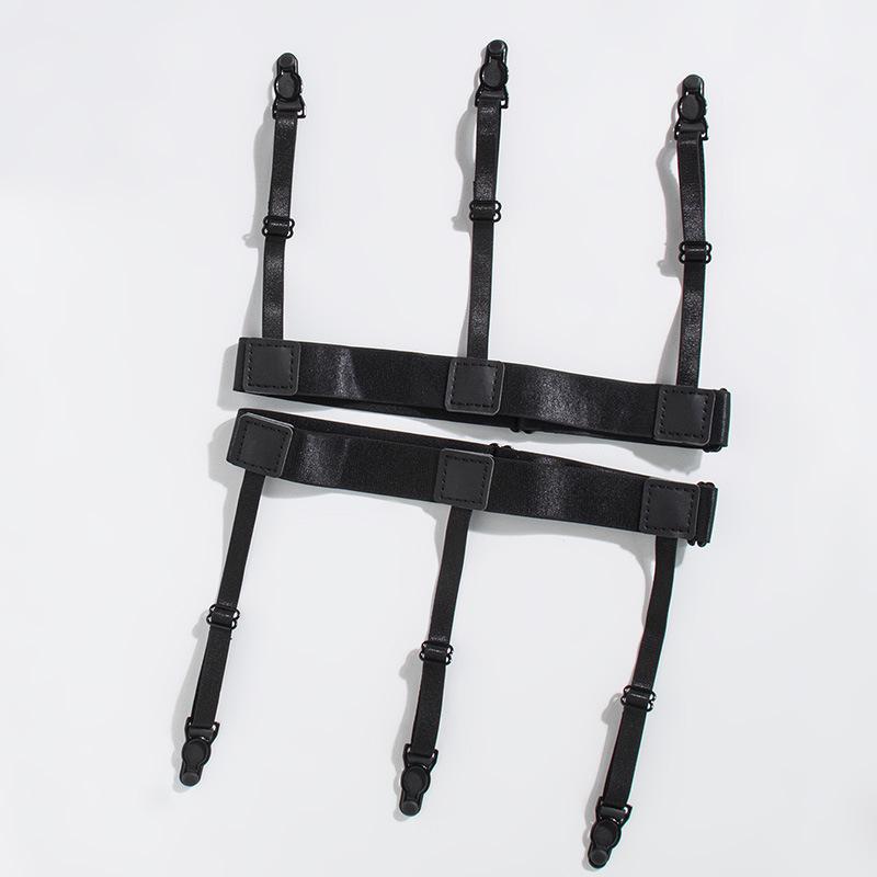 

Унісекс регульований тримач для сорочки та шкарпеток на трьох кліпсах One Size