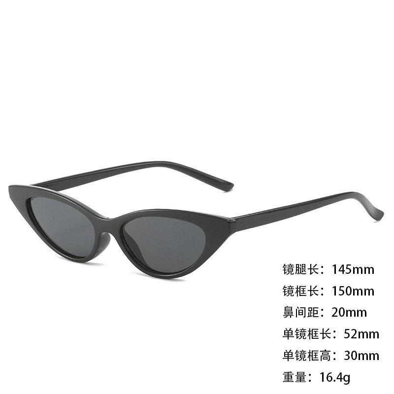 Foreign Trade Retro Triangular Small Frame Cat Eye Sunglasses Sunglasses Shading Women'S Sunglasses