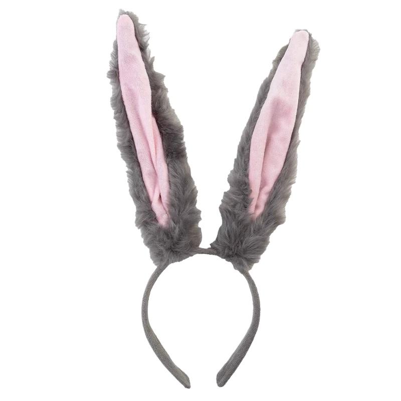 1 Stück Weihnachts-Kaninchen-Langohr-Haarreif für Damen: Cosplay Bunny Girl Niedliches und lustiges Stirnband-Accessoire