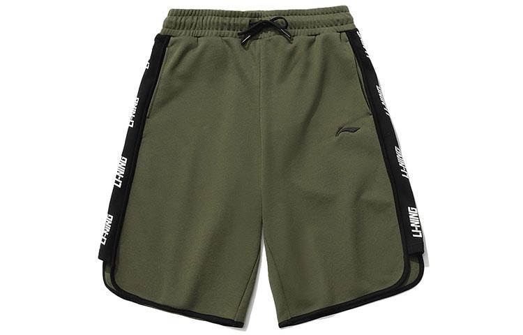 Li Ning Sports Fashion Collection Sports Shorts Men s Olive Green Moderate AKSR285-4 M
