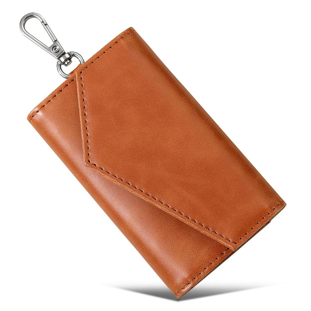 MORFFEYIA Key Case with 6 Key Premium Vintage Fits and Office Includes Bill IC Card and Bank Card Perfect for and Day Men's Hooks, Leather, Home,