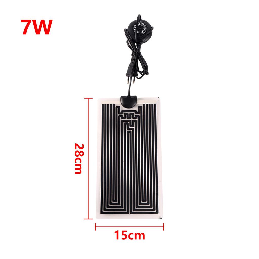 1 szt. Podkładka grzewcza EU Plug Reptile do jaszczurki, żółwia, gadów, ciepła, regulowana, mata grzewcza do małego akwarium