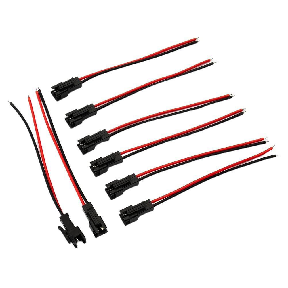 40pcs For JST SM connector SM 2Pin  Plug male to bus connector
