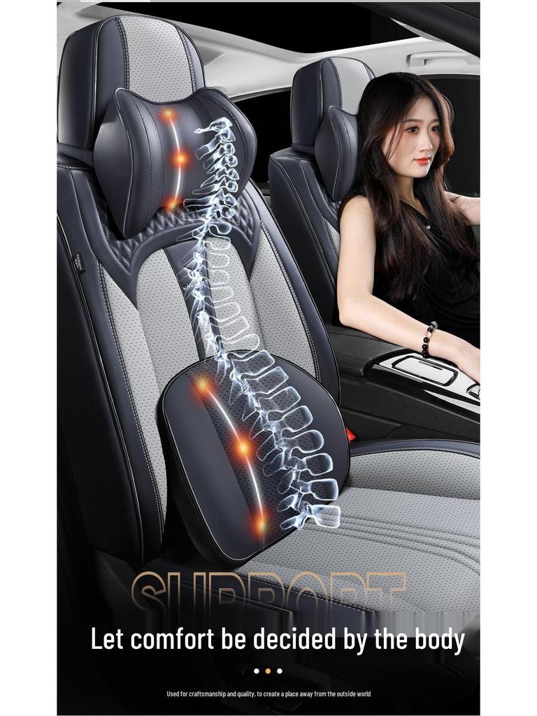 Breathable Leather Car Seat Cover Cushions for All Seasons