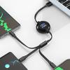 Car Sticker Hot Sell 3 In 1 Micro USB Type C Charger Cable Multi Usb Port Multiple Usb Charging Cord For Ford focus Fiesta EcoSp