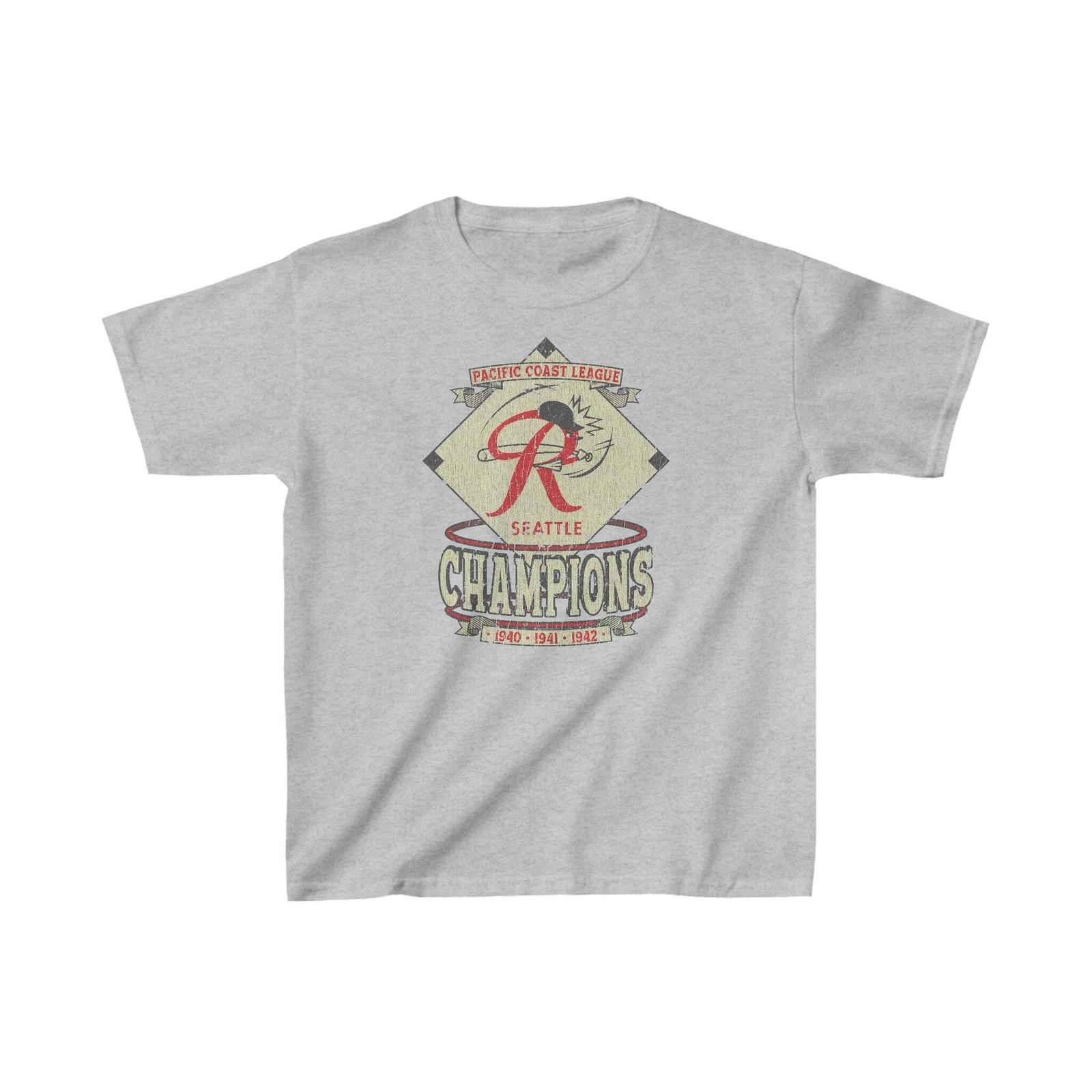 Seattle Rainiers 1938 Vintage Kid s T shirt L