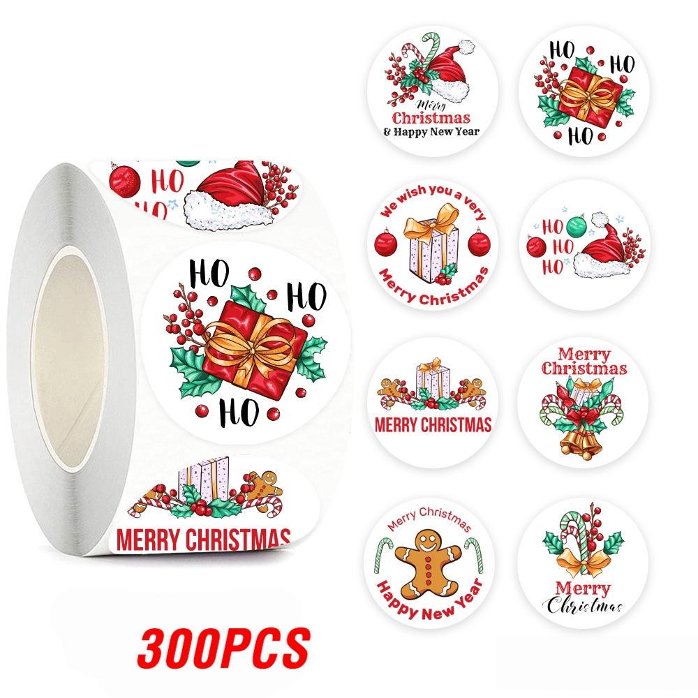 100-500Pcs High-Quality Merry High-Quality Christmas High-Quality Sticker High-Quality Christmas High-Quality Party High-Quality Decoration