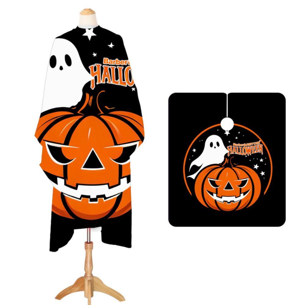 

Ghost Professional Парикмахерская Накидка Тыква Водонепроницаемая Пеньюар для Стрижки Хэллоуин Парикмахерский Фартук Салон Style 4