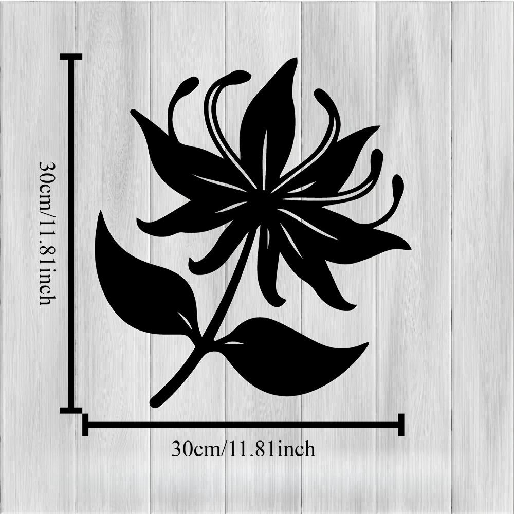 

1pc Lily Metal Wall Art, Rustproof Flower Sculpture for Garden Fence Bedroom, Valentine Mother Day Gift, Home Decor 12in