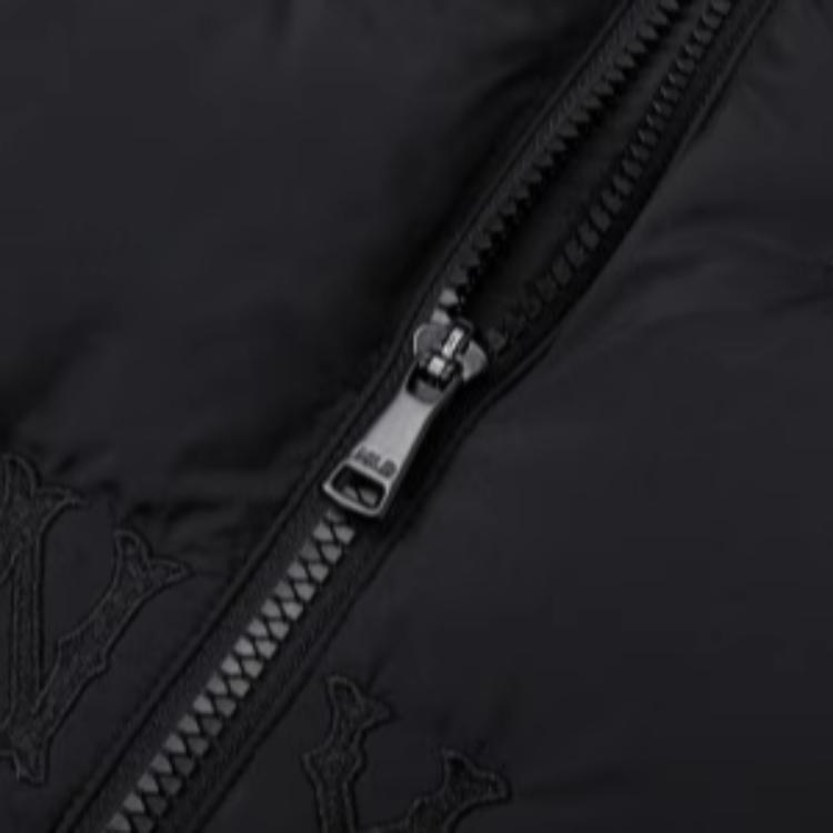 New MLB New York Yankees Megagram New York Yankees Down Jumper Jackets Coats Unisex Black 3ADJG1046-50BKS