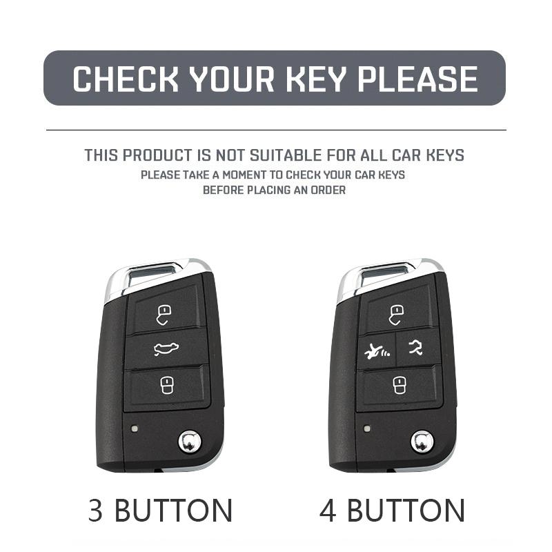 New Tpu Car Key Case Cover Shell Fob For Vw Volkswagen Golf 7 Mk7 Tiguan Mk2 For Seat Ateca Leon Fr 2 Ibiza Keychain Accessories