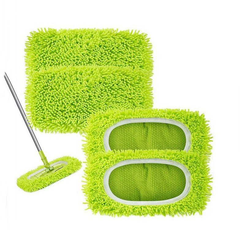 4Pcs Reusable Mop Pads With High Water Absorption And Ultra-Fine Fiber Cleaning Pads That Can Firmly Adhere To Most Standard Mop