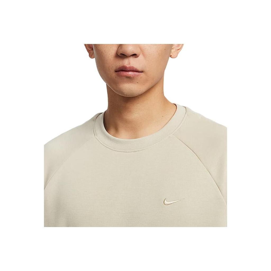 Nike Primary Dri-Fit Fleece Comfortable Soft Breathable Long Sleeve Sweatshirt Men Sweatshirt Light-Gray-Green FZ0972-251