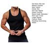 Pánská tílko s kulatým výstřihem, bez rukávů, se zádovým výstřihem, letní, žebrované, jednobarevné, fitness tílko