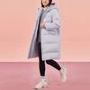 Anta Solid Color Water-Resistant Mid-Length Duck Down Jacket Women Outerwear Light-Lavender 962348904-5